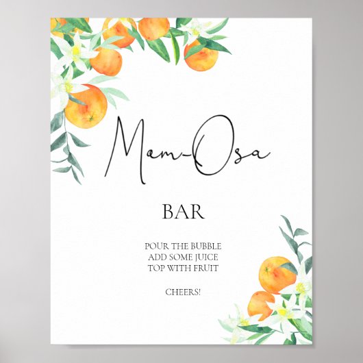 Poster Petites oranges \ Bar Mom-osa (Devant)