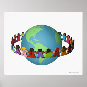 Poster Petites poupées en bois des appartenances