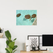 Poster Petites tortues de mer (Bureau à domicile)
