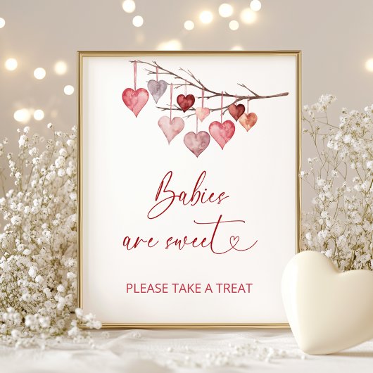 Poster Petites valentines amoureuses Les bébés sont doux