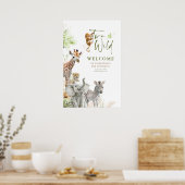 Poster Petits animaux Safari Jungle Deux sauvages 2e anni (Cuisine)