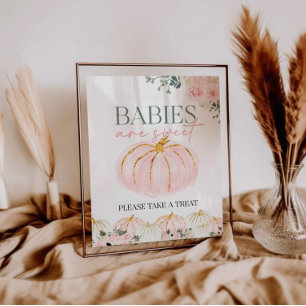 Poster Petits bébés Citrouilles sont signes doux