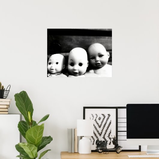 Poster Petits Bébés déplaisants. (Bureau à domicile)