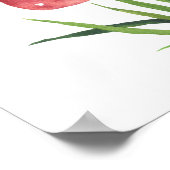 Poster Petits champignons - baby shower d'accueil (Coin)