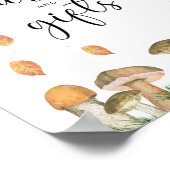 Poster petits champignons - cartes et cadeaux baby shower (Coin)