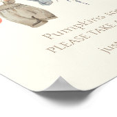 Poster Petits Citrouilles Vêtements d'automne Fille Bébés (Coin)