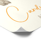 Poster Petits Citrouilles Vêtements d'automne Fille Carte (Coin)