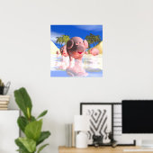 Poster Petits cochons (Bureau à domicile)