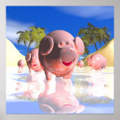 Poster Petits cochons (Devant)