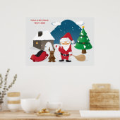 Poster Petits enfants attrayants Noël (Cuisine)
