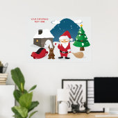 Poster Petits enfants attrayants Noël (Bureau à domicile)