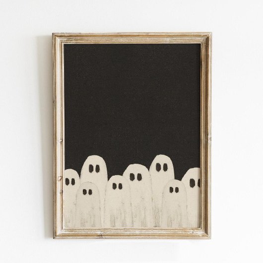 Poster Petits Fantômes Mignons