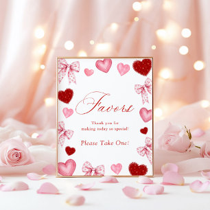 Poster Petits Favoris de Douceur Signe Saint-Valentin Béb