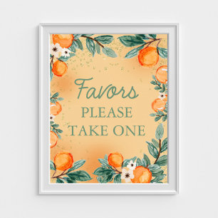 Poster Petits Favoris Orange Cutie Prenez-en un