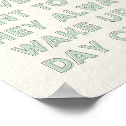 Poster Petits garçons Citation Imprimer (Coin)