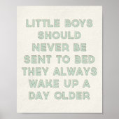 Poster Petits garçons Citation Imprimer (Devant)