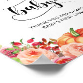 Poster Petits livres floraux Citrouilles pour bébé (Coin)