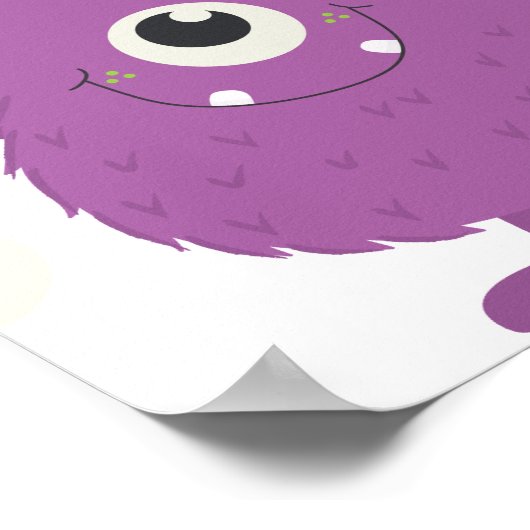 Poster Petits Monstres Joyeux Anniversaire, Quel Que Soit (Coin)