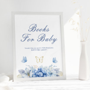 Poster Petits Papillons Livres Pour Baby shower Bébé Garç