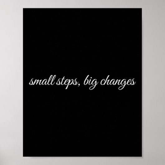 Poster Petits pas, grands changements, thérapie de santé (Devant)