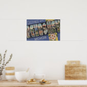 Poster Petoskey, Michigan - Scènes de grandes lettres (Cuisine)