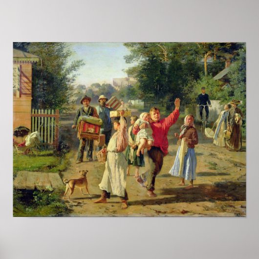 Poster Petrushka arrive, 1888 (Devant)