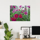Poster Pétunias rose (Bureau à domicile)