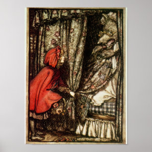 Poster Peu de capuchon rouge
