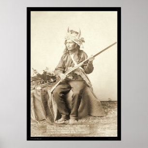 Poster Peu, écart-type indien 1890 de Ridge de pin