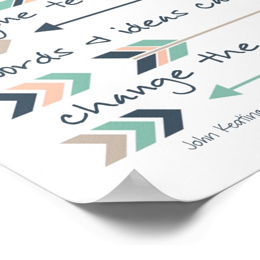 Poster "Peu Importe Ce Que Quelqu'Un Vous Dit, Mots &..." (Coin)