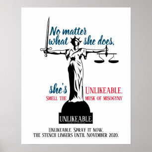 Poster Peu importe ce qu'elle fait elle est improbable po