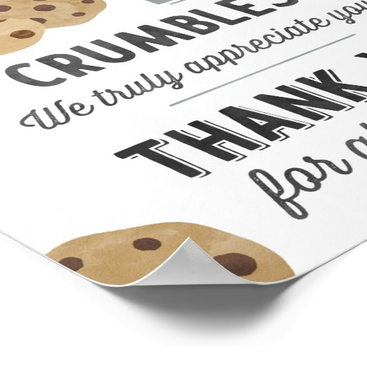 Poster Peu importe comment le cookie s'effondre Signe (Coin)