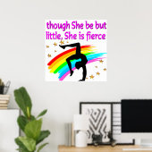 POSTER PEU MAIS FIERCE GYMNAST (Bureau à domicile)