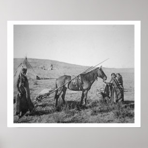 Poster Peuple de Cree de Natif américain du Canada