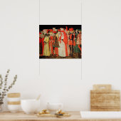 Poster Peuple de la Cour de la famille Sforza (Cuisine)