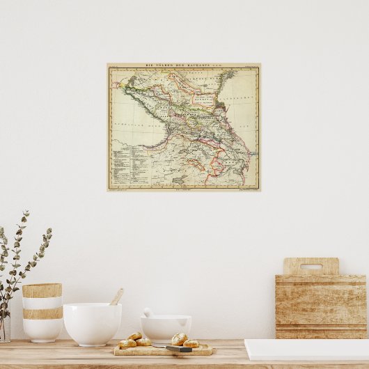 Poster peuples du Caucase (Cuisine)