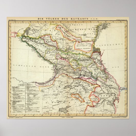 Poster peuples du Caucase (Devant)