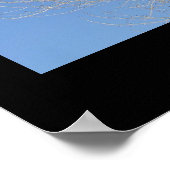 Poster Peuplier nu contre ciel bleu (Coin)