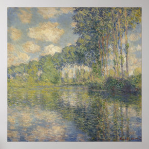 Poster Peupliers au bord de l'Epte - Monet