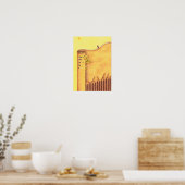 Poster Peupliers et une tour. (Cuisine)