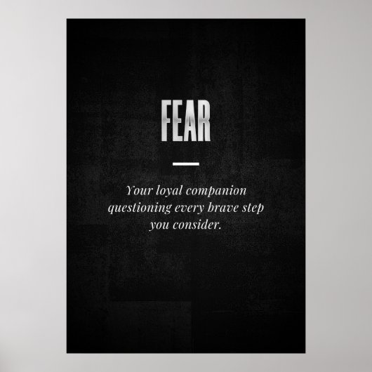 Poster Peur (Devant)