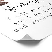 Poster Peur et merveilleusement fait Psaume Customisé (Coin)