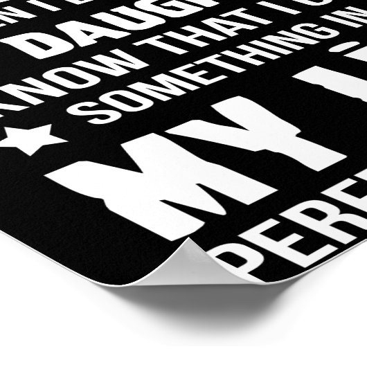 Poster Peut-Être Pas Parfait, Mais Quand Je Regarde Ma Fi (Coin)