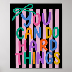 Poster Peut Faire Des Choses Difficiles Doodle Enseignant