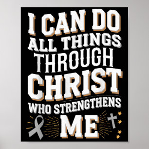 Poster Peut Faire Toutes Les Choses Par Le Christ Diabète
