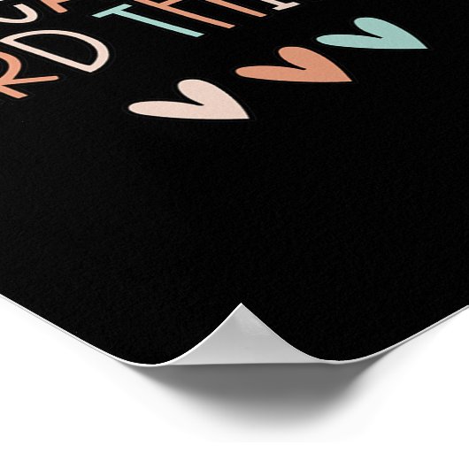 Poster Peuvent Faire Des Choses Dures Enseignant Retour À (Coin)