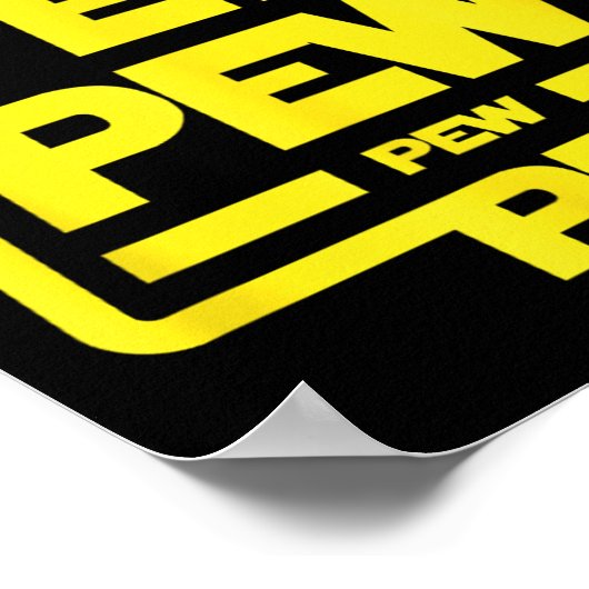 Poster Pew Pew Pew Pew _ Funny Nerdy Science Fiction (Coin)