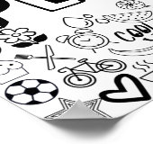 Poster 'PEYTON' Color-it-Yourself Outline Design (Coin)