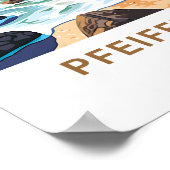 Poster Pfeiffer Beach California Travel Print (Coin)
