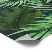 Poster Pflanzen Palmen tropisch Grün Aquarelle (Coin)